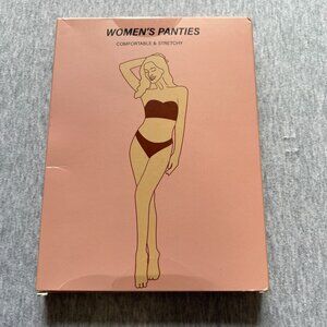 Hellopogo Womens Seamless Panties 6-Pack M Comfortable Stretchy Breathable